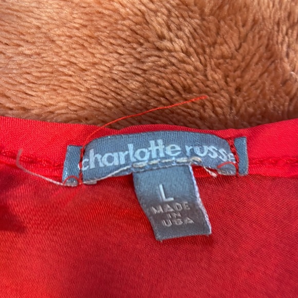 Red Sheer Top - Picture 2 of 4